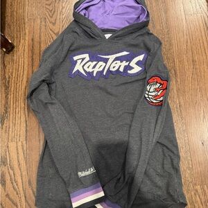Mitchell & Ness Raptors Charcoal and Lavender Hoodie